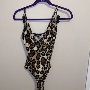Lulu’s Cowl Neck Bodysuit